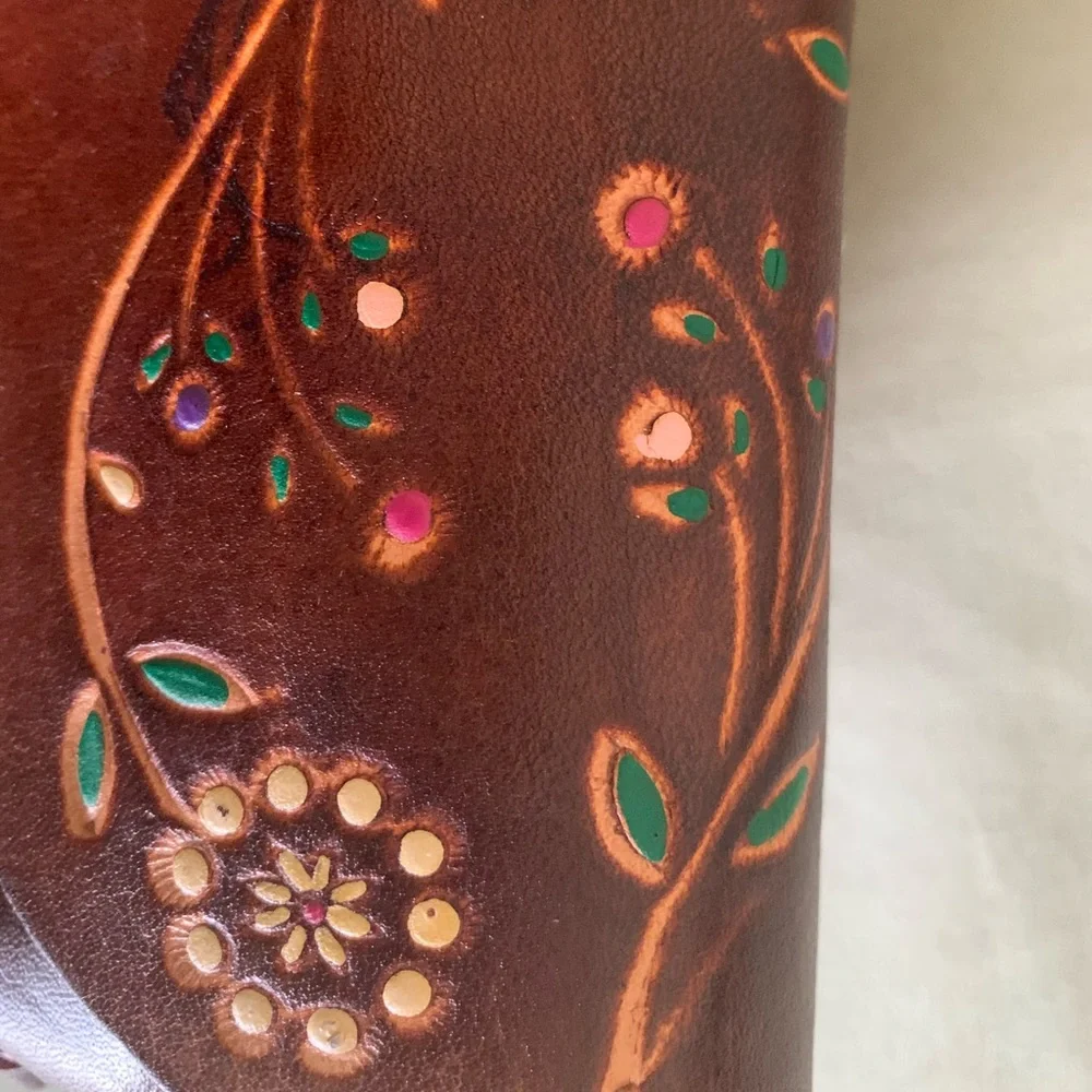 Brown leather bag - Picture 3 of 3